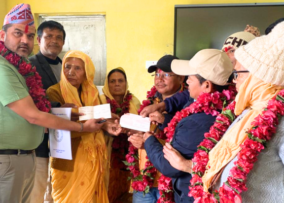 स्व. बाबुराम सिग्देल स्मृति अक्षयकोष स्थापना, विद्यालयलाई १ लाख ५१ हजार सहयोग